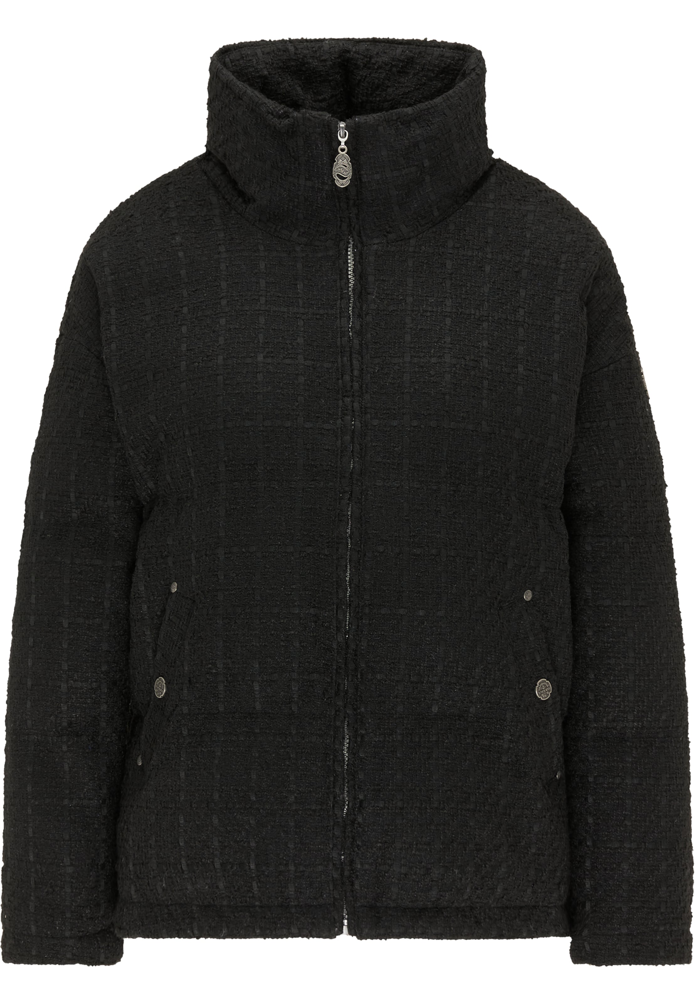 Giacca invernale di DreiMaster Vintage in nero: frontale