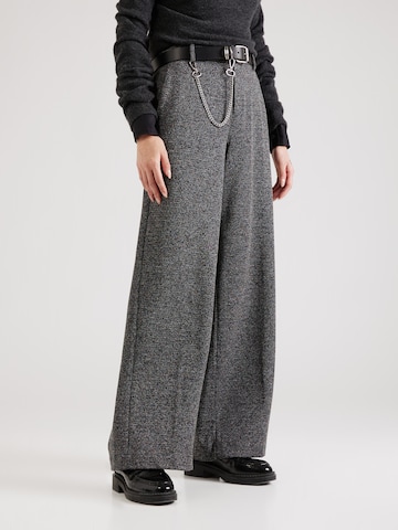 s.Oliver Wide leg Broek in Grijs: voorkant