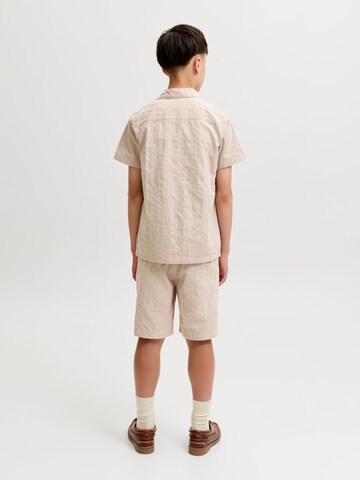 Jack & Jones Junior Comfort Fit Hemd in Beige
