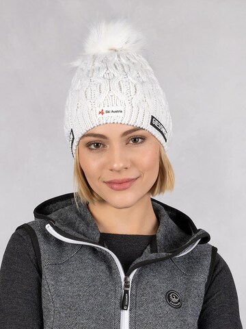 GIESSWEIN Beanie ' Ski Austria ' in White: front