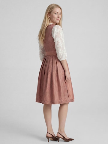 SPIETH & WENSKY Dirndl 'Kenia' in Midilänge in Rot