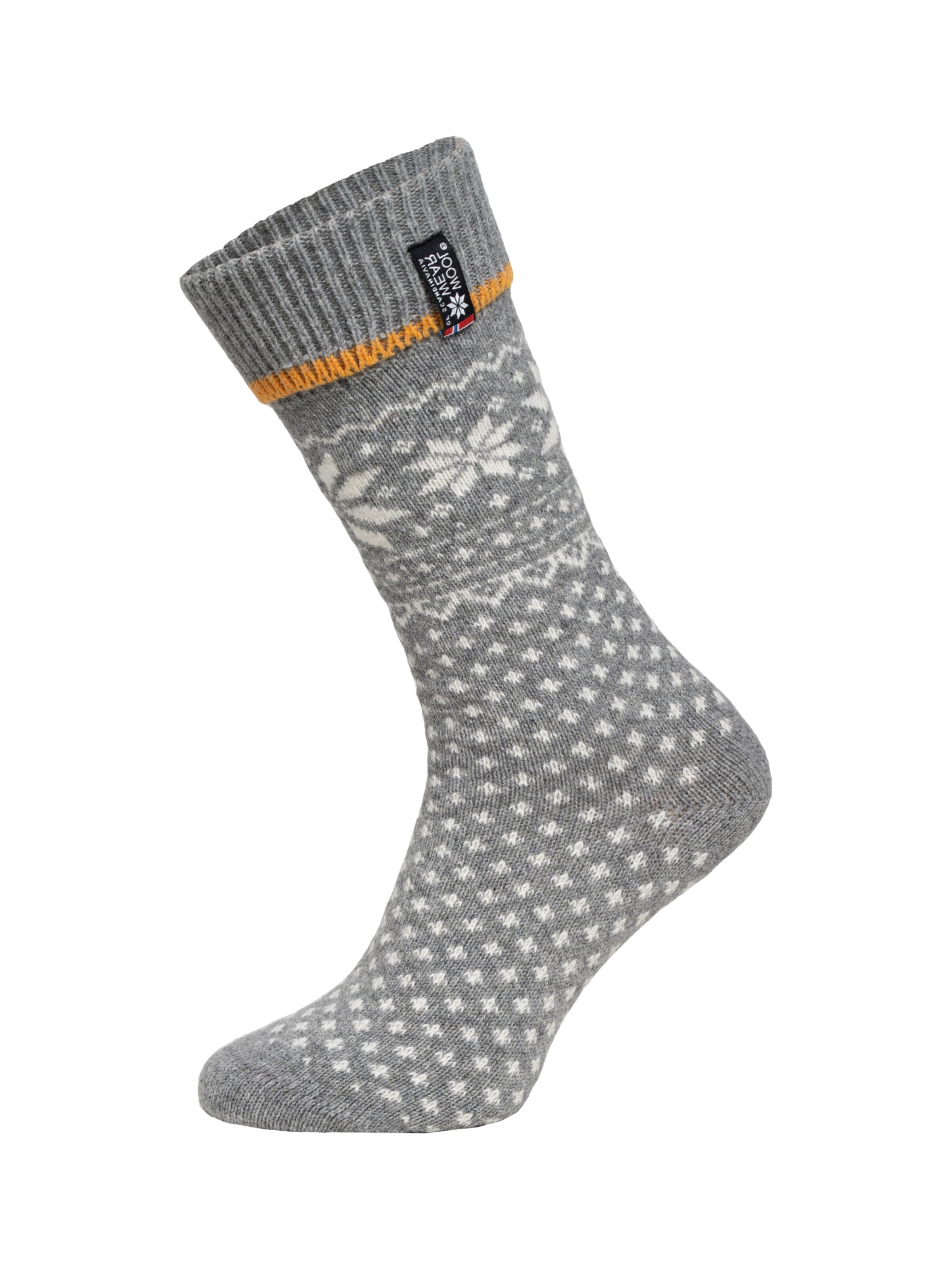 HomeOfSocks Socks 'HOSFlag47' in Grey: front