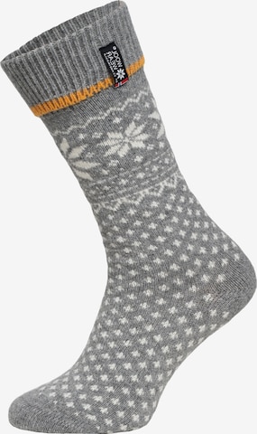HomeOfSocks Socks 'HOSFlag47' in Grey: front