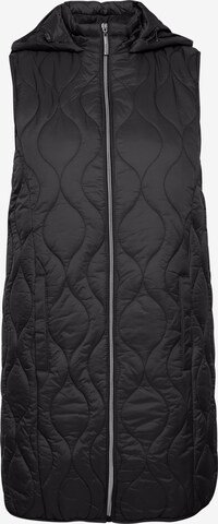 Fransa Bodywarmer 'PADMA' in Zwart: voorkant