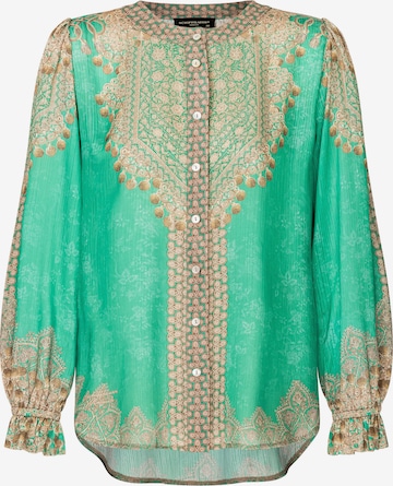 Schiffhauer Munich Blouse 'Paris' in Groen: voorkant