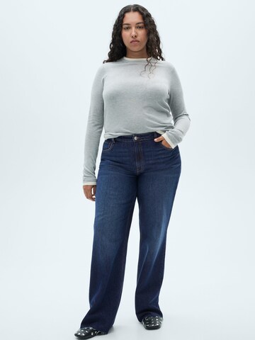 MANGO Wide leg Jeans 'DANILA' in Blauw: voorkant