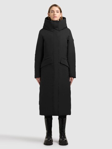 khujo Mantel 'Dawi2' in Schwarz: Vorderseite