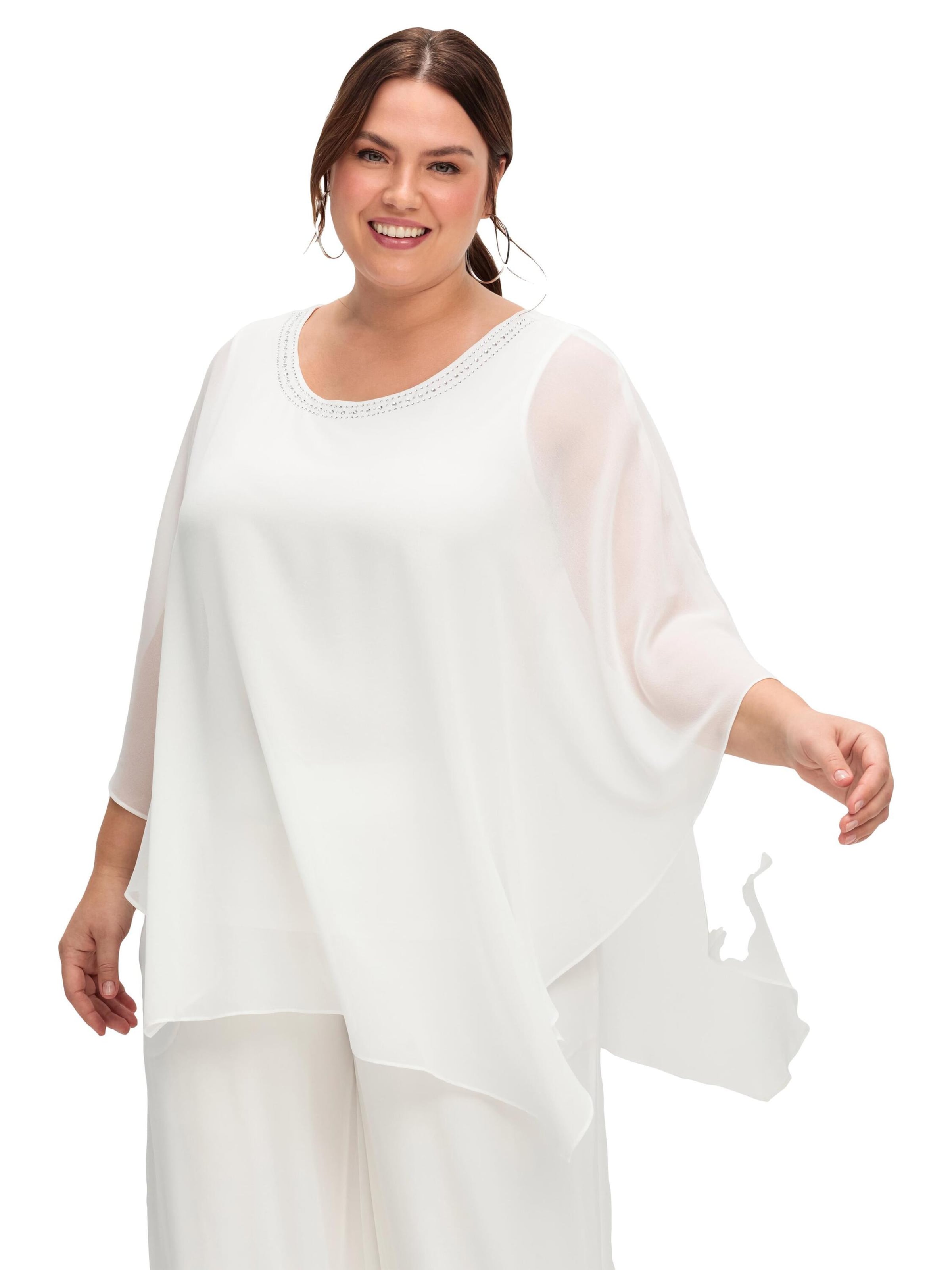 SHEEGO Tunika w kolorze biały: przód