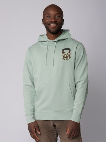 Sweat-shirt 'No Pain, no Gain 01' Watapparel en vert : devant
