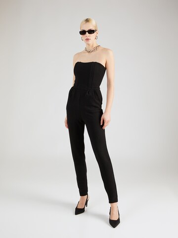 WAL G. Jumpsuit in Zwart: voorkant