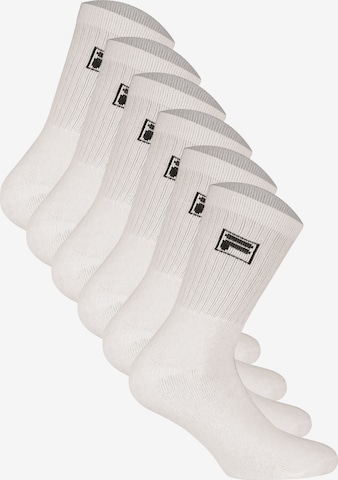 FILA Athletic Socks in White: front