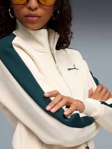 PUMA Sportjacke 'T7' in Beige
