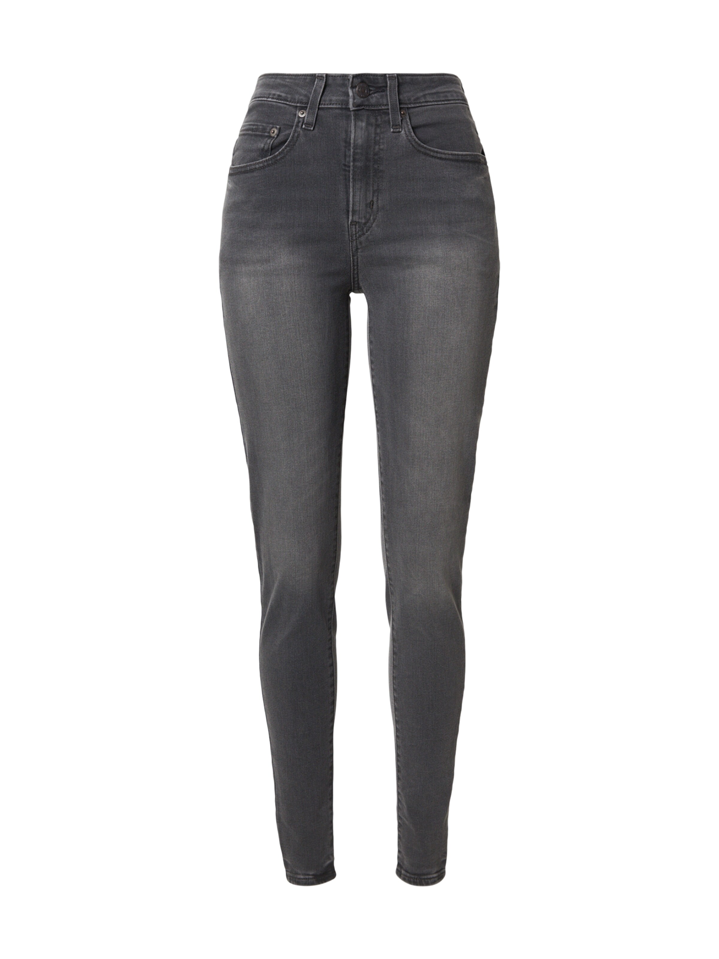 LEVI'S ® Jeans '721 HIGH RISE SKINNY' in de kleur Black denim, Productweergave