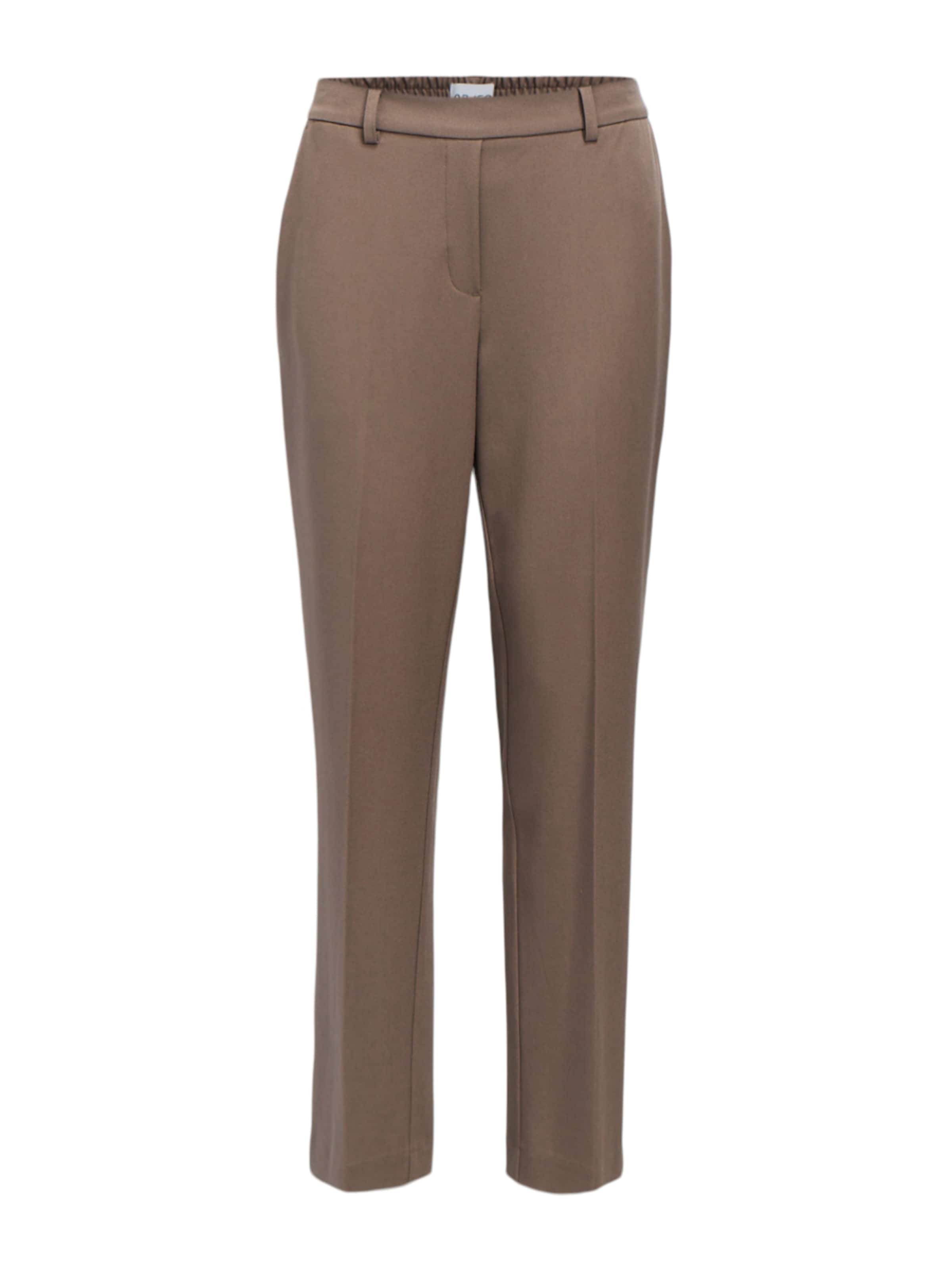 OBJECT Štandardný strih Nohavice s pukmi &#x27;OBJLisa&#x27; - Hnedá: predná strana