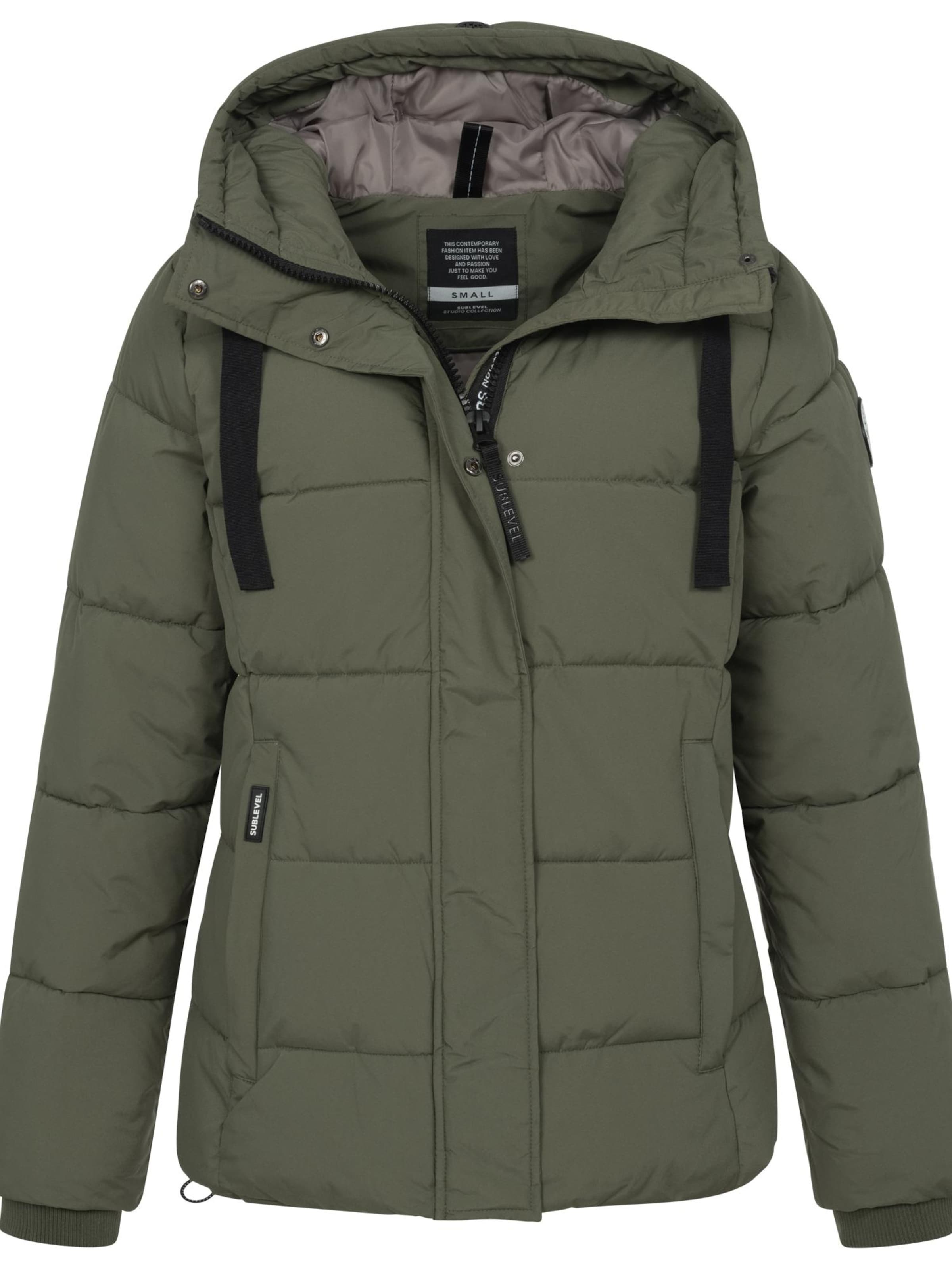 Sublevel Winterparka 'Sublevel Winter Jacke Mantel Parka Steppjacke Lange Winter Mantel Warm gesteppt'‌‌‌‌‌‌ in Grün: Vorderseite