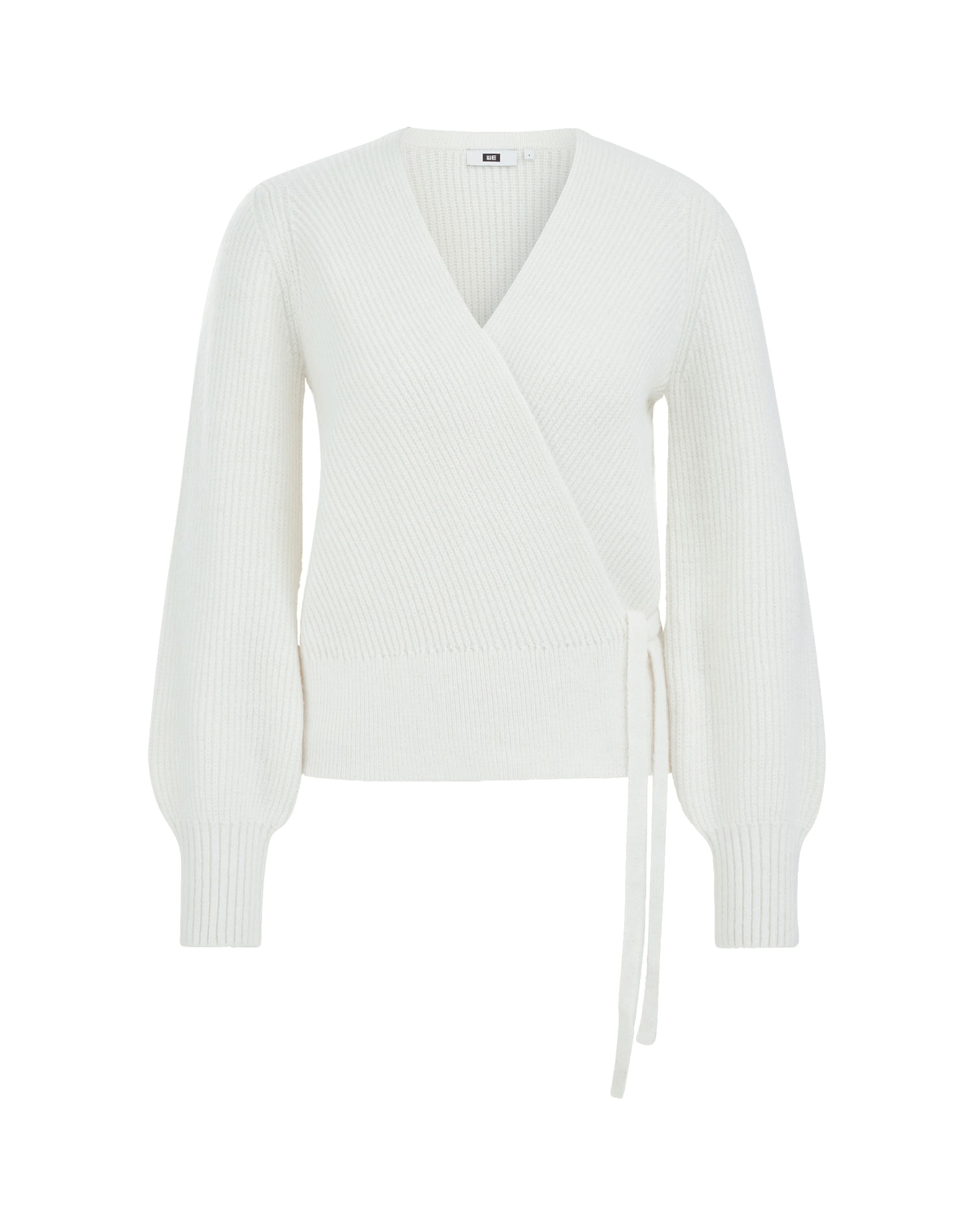 WE Fashion Kardigan – bílá: přední strana