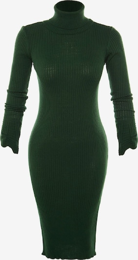 Trendyol Úpletové šaty - tmavě zelená, Produkt
