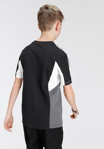 ADIDAS SPORTSWEAR Performance Shirt 'Colorblock 3-Stripes  Fit' in Black