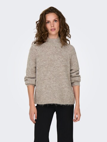 JDY Sweater 'JDYZoey' in Grey: front