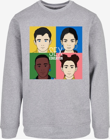 F4NT4STIC Sweatshirt 'Sex Education  Netflix TV Series' in Grey: front