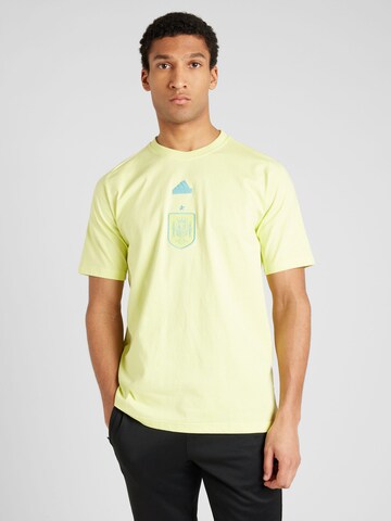 ADIDAS PERFORMANCE - Camisa funcionais 'Spain Travel' em amarelo: frente