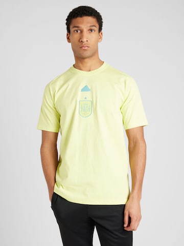 ADIDAS PERFORMANCE Performance Shirt 'Spain Travel' in Yellow: front