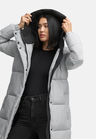 NAVAHOO Winter coat 'Taublüte XIV' in Grey