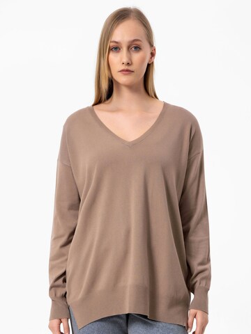 Anou Anou Sweater in Brown: front