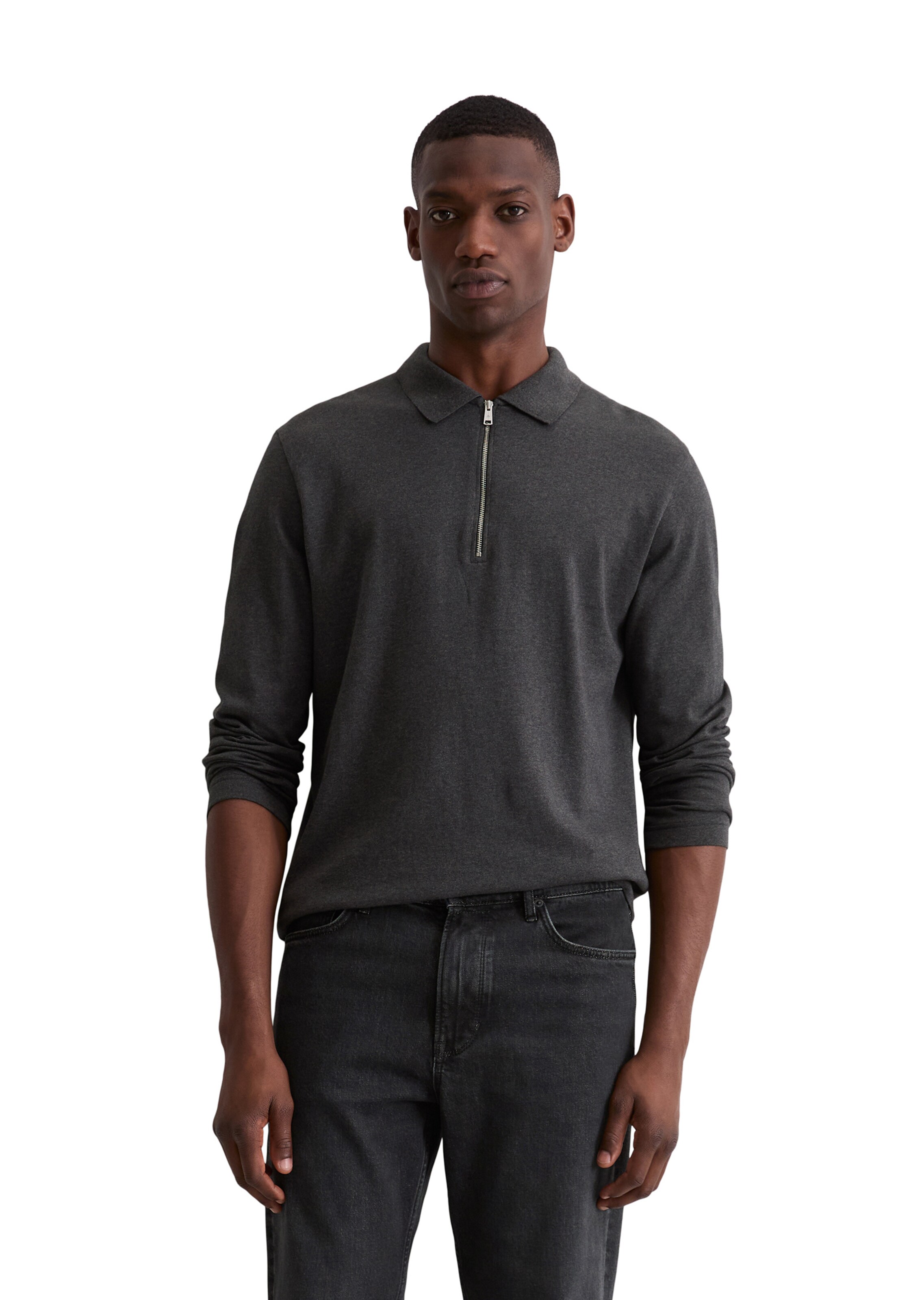 Marc O'Polo Poloshirt in Grau: Vorderseite