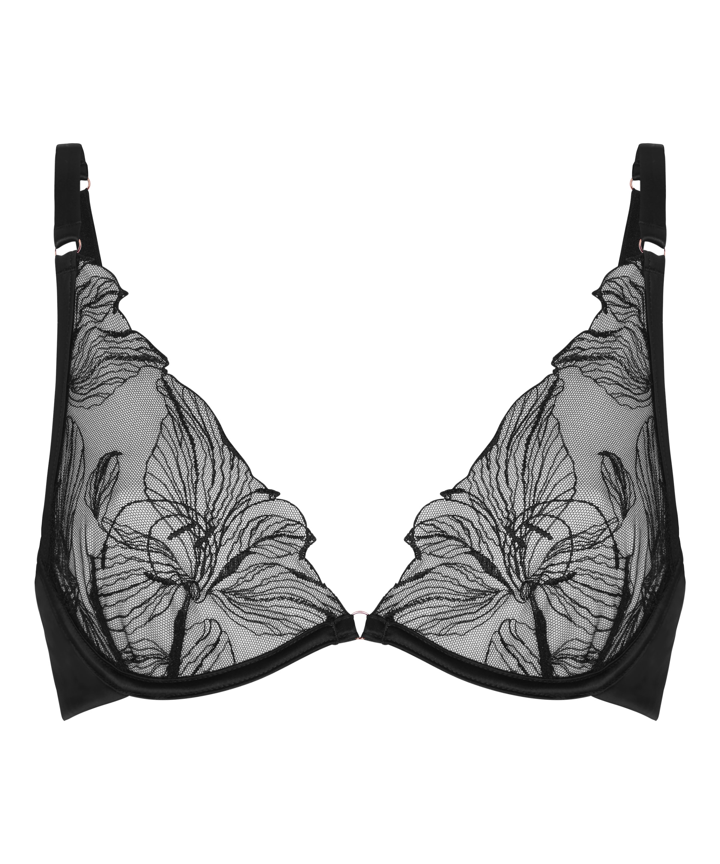 Hunkemöller BH 'Ellen' in Schwarz: Vorderseite