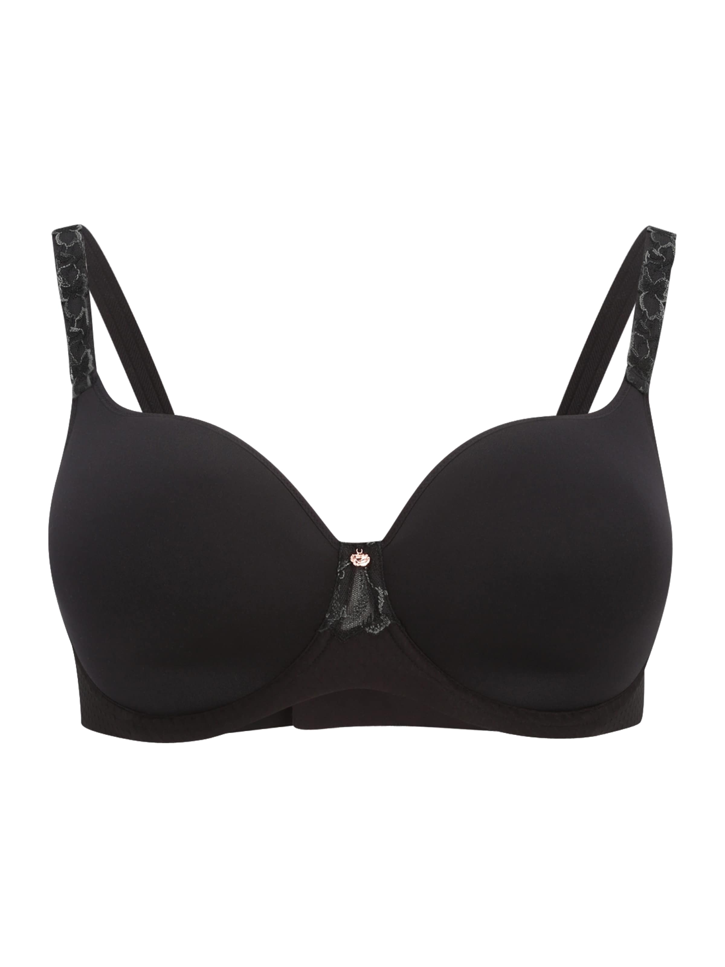 TRIUMPH Балконет Бюстгальтер 'Wild Azalea' в Черный: спереди