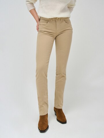 Salsa Jeans Skinny Jeans 'Secret' in Beige: voorkant