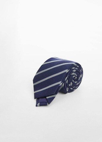 MANGO MAN Krawatte 'Florstr7' in Blau