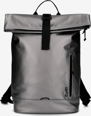 Sac à dos 'Cargo' ZWEI en argent : devant