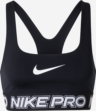 Sportinė liemenėlė iš NIKE, spalva – juoda / sidabrinė / balta, Prekių apžvalga