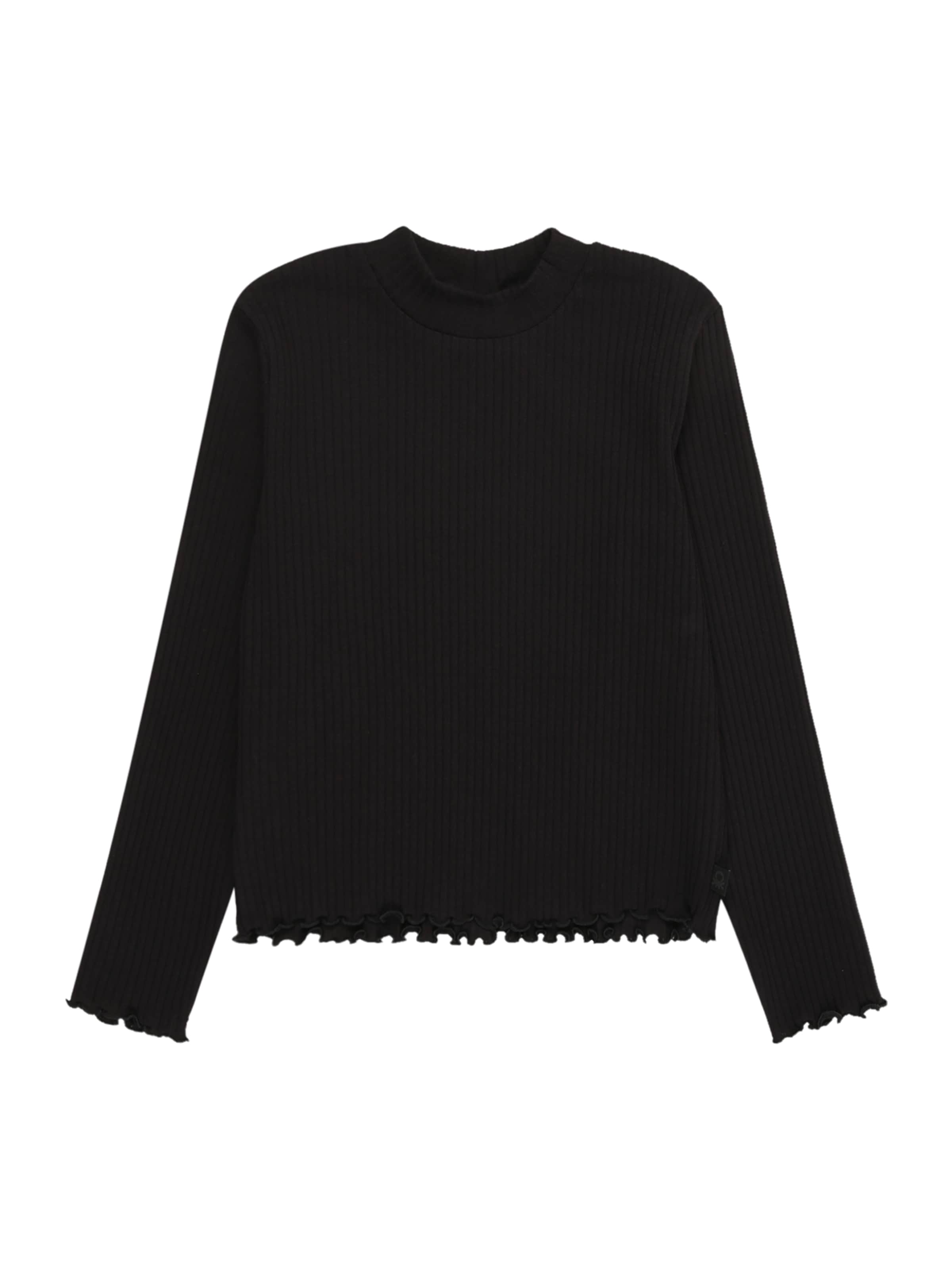 melns UNITED COLORS OF BENETTON T-Krekls: no priekšpuses