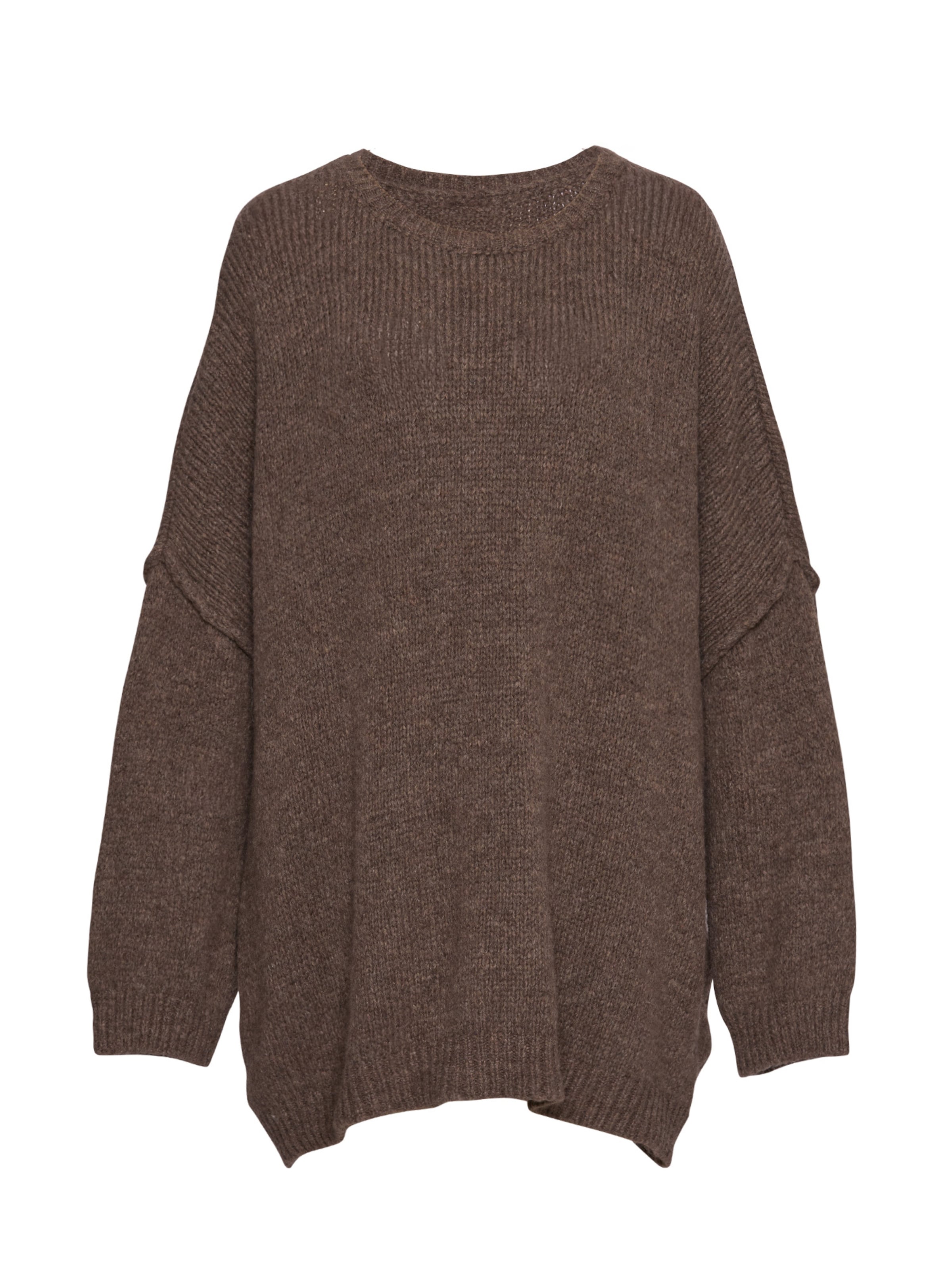 Lilavie Strickpullover ' Vanii ' in Braun: Vorderseite