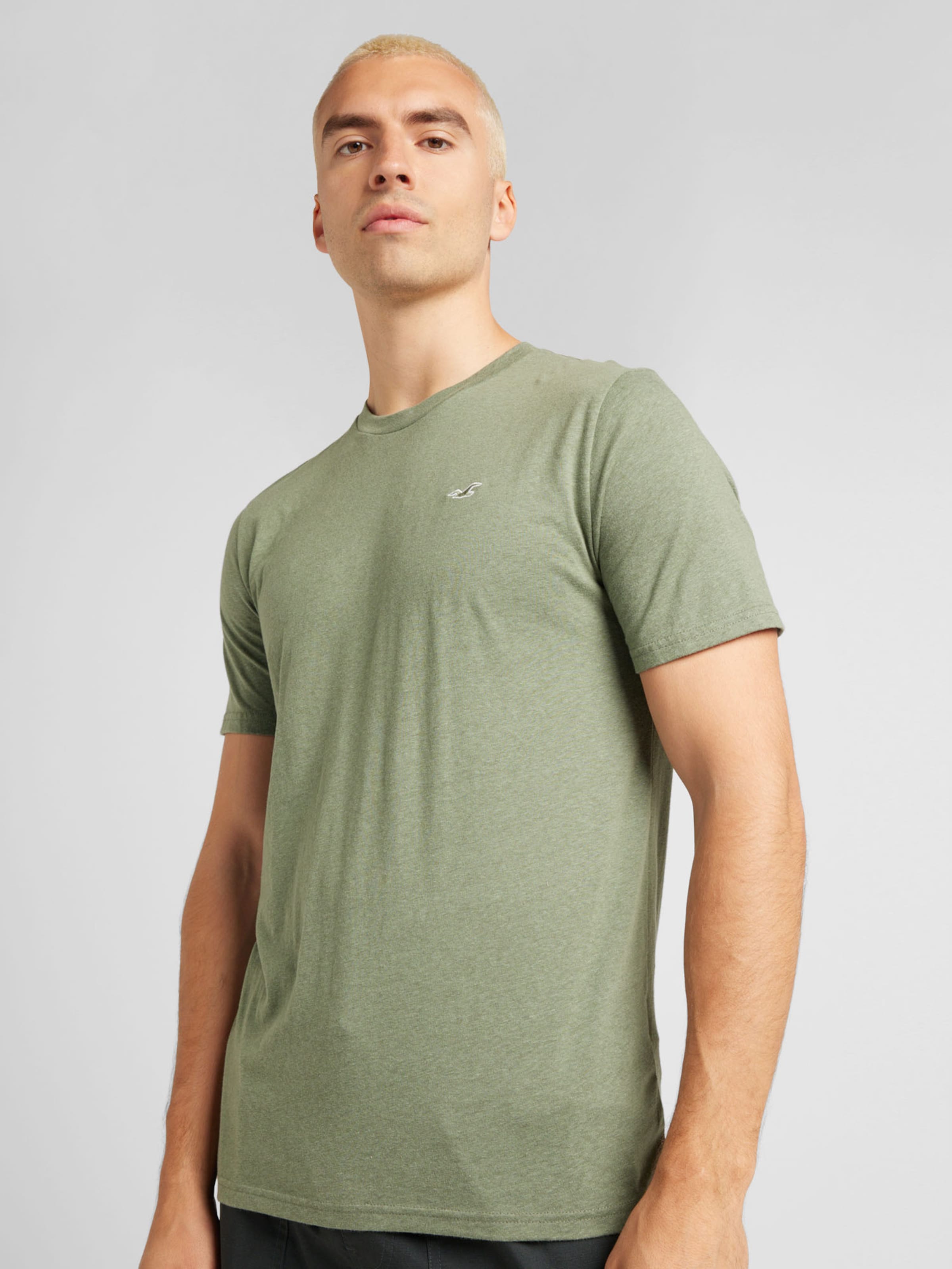 Camiseta hollister verde best sale