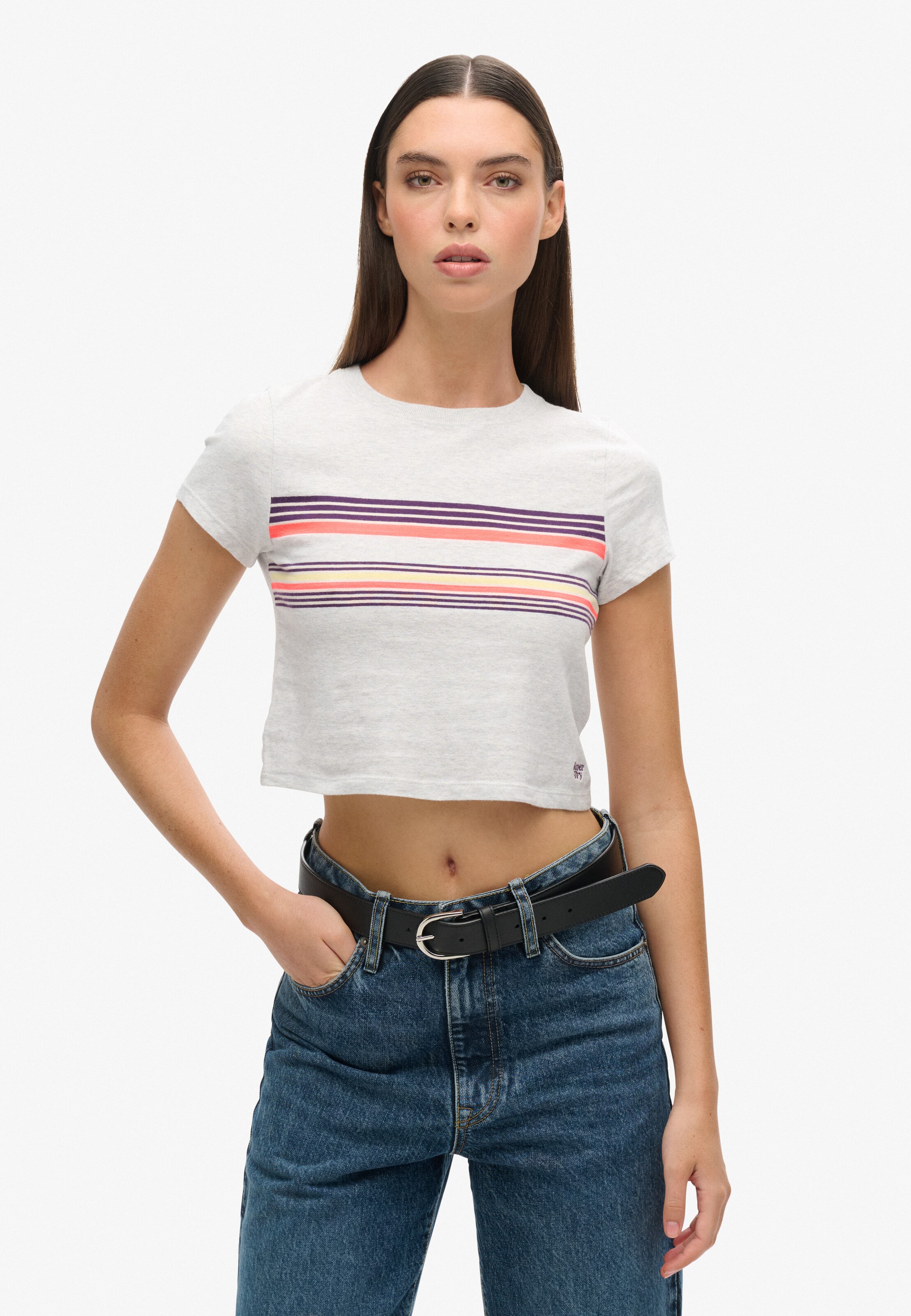 T-shirt Superdry & Co en gris : devant