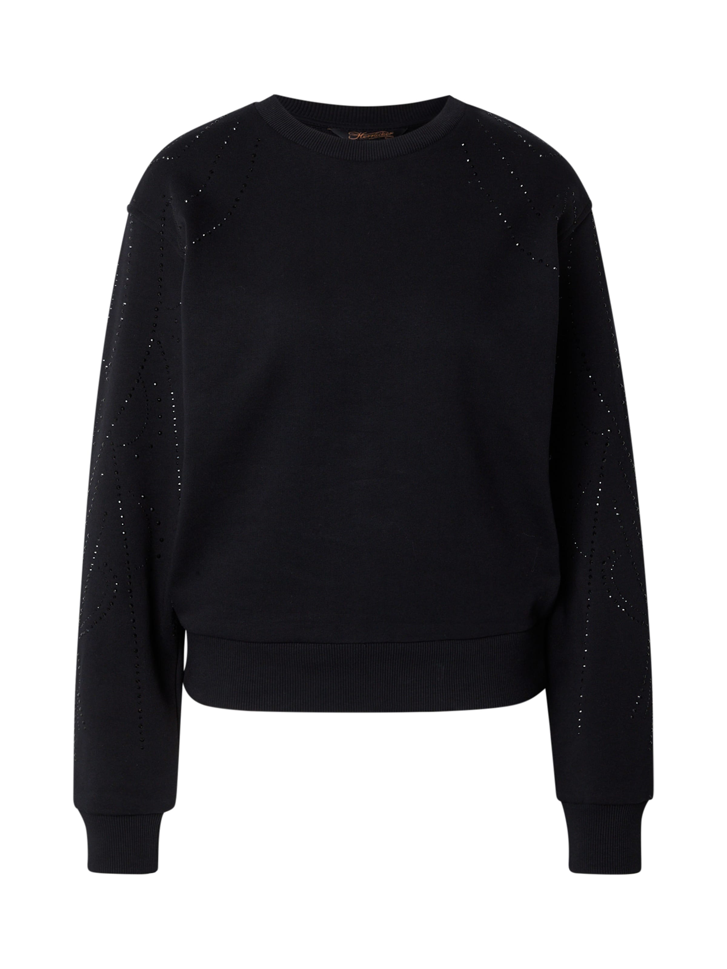 Herrlicher Dressipluus 'Coralia', värv must: eest vaates