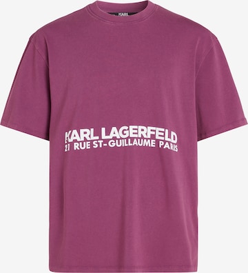 Karl Lagerfeld - Camisa 'Rue St-Guillaume' em rosa: frente