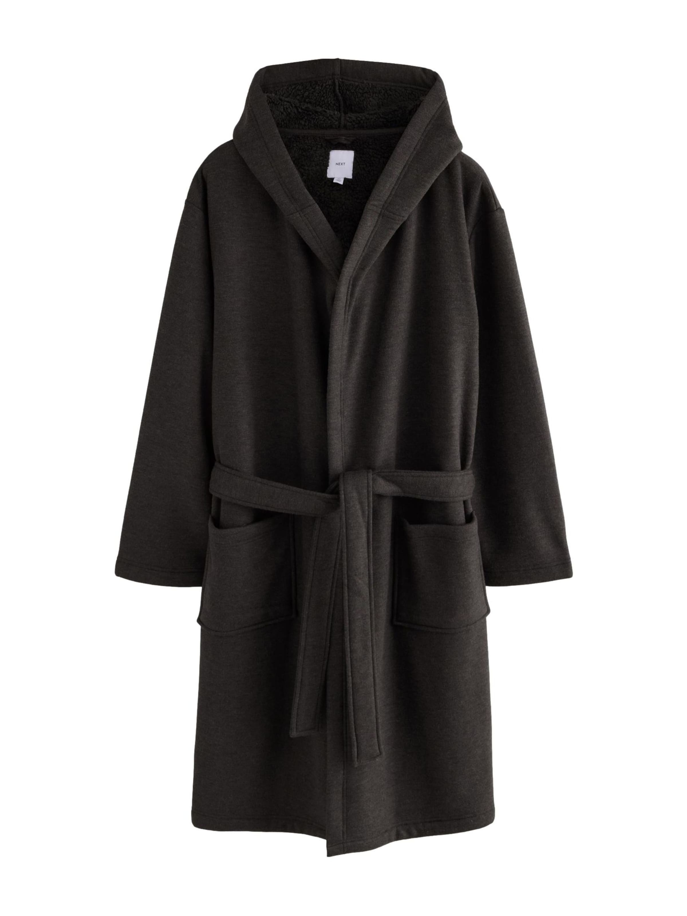 Next - Albornoz largo en gris: frente