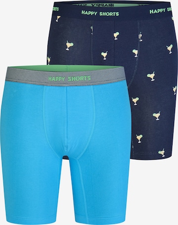 Happy Shorts Boxershorts ' Jersey ' in Blauw: voorkant