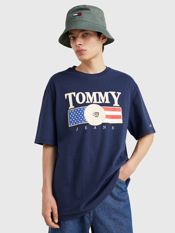 Tommy Jeans Shirt 'Skater Luxe USA' in Blue: front