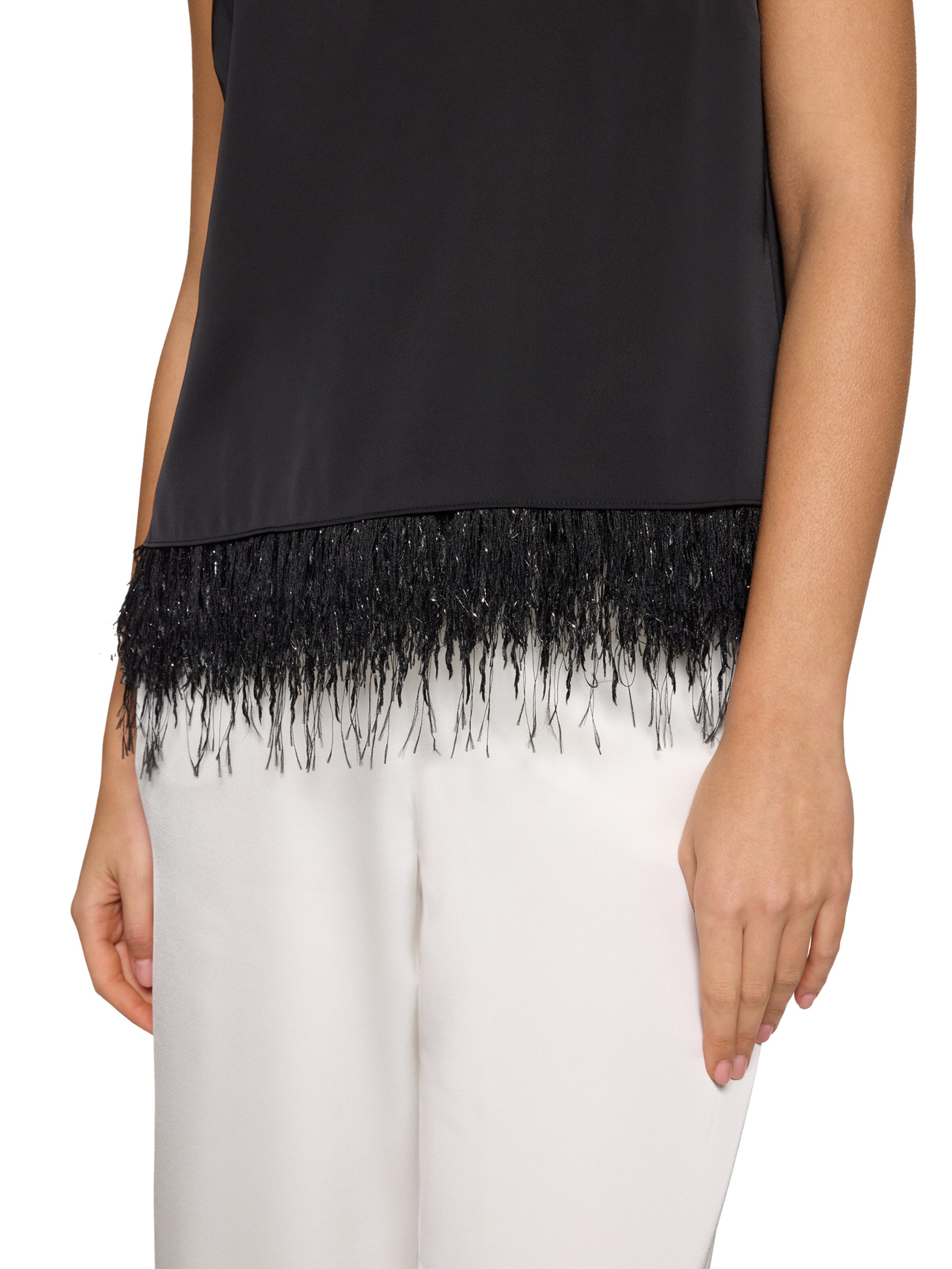 Vera Mont Trägertop mit U-Boot-Ausschnitt in Schwarz