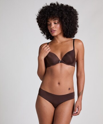 Slip Hunkemöller en marron : devant