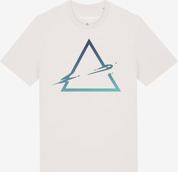 Watapparel Shirt ' Triangle ' in Wit: voorkant