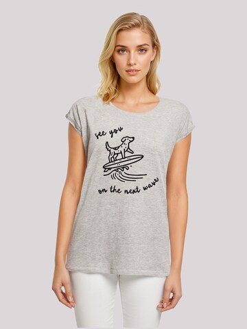 T-shirt 'See You On The Next Wave' F4NT4STIC en gris : devant