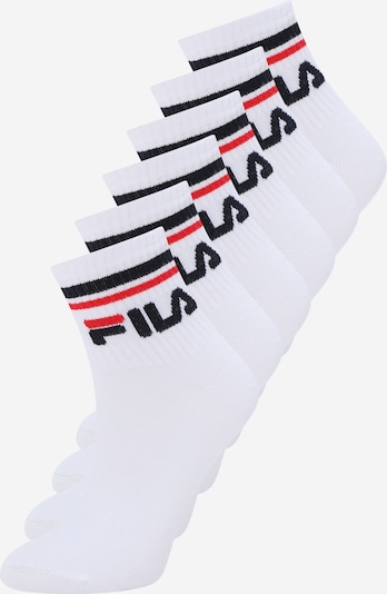FILA Athletic Socks in Red / Black / White, Item view