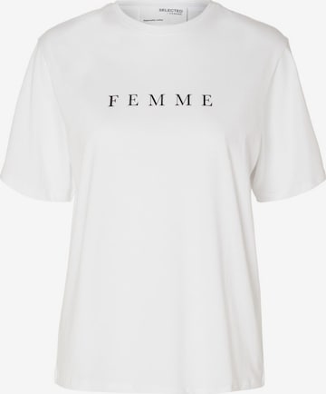 SELECTED FEMME Majica 'VILJA' | bela barva: sprednja stran